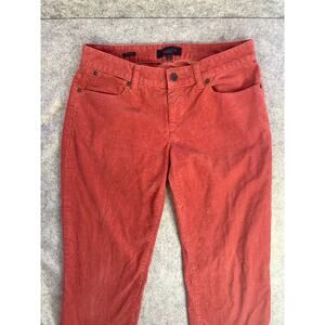 Talbots Stretch Corduroy Straight Leg 5 Pocket Pants, Salmon, Woman's Size 4